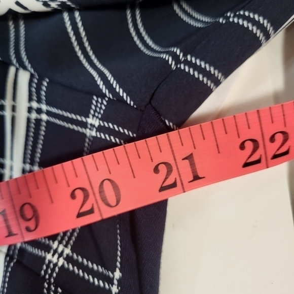 Le Chateau Blue Plaid Blouse - Picture 7 of 9